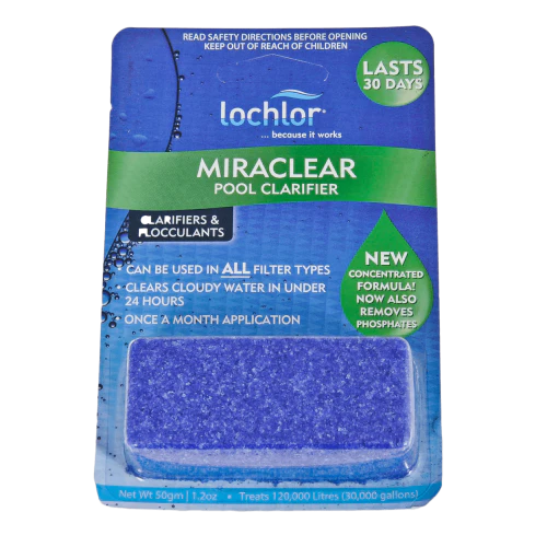 LO-CHLOR  Miraclear Cubes 35gm - Pool Clarifying Tablet for Cloudy Pools