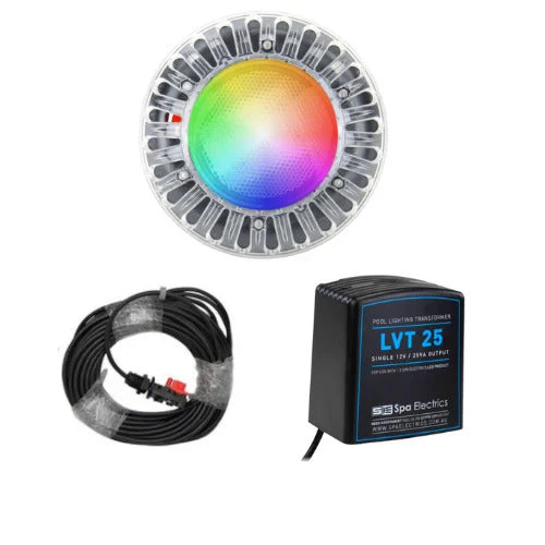 Pentair Quantum WNF Multi Plus LED Light + F/Glass Niche + 20m Cable + LV50 Transformer (2 Pack) - Image 3