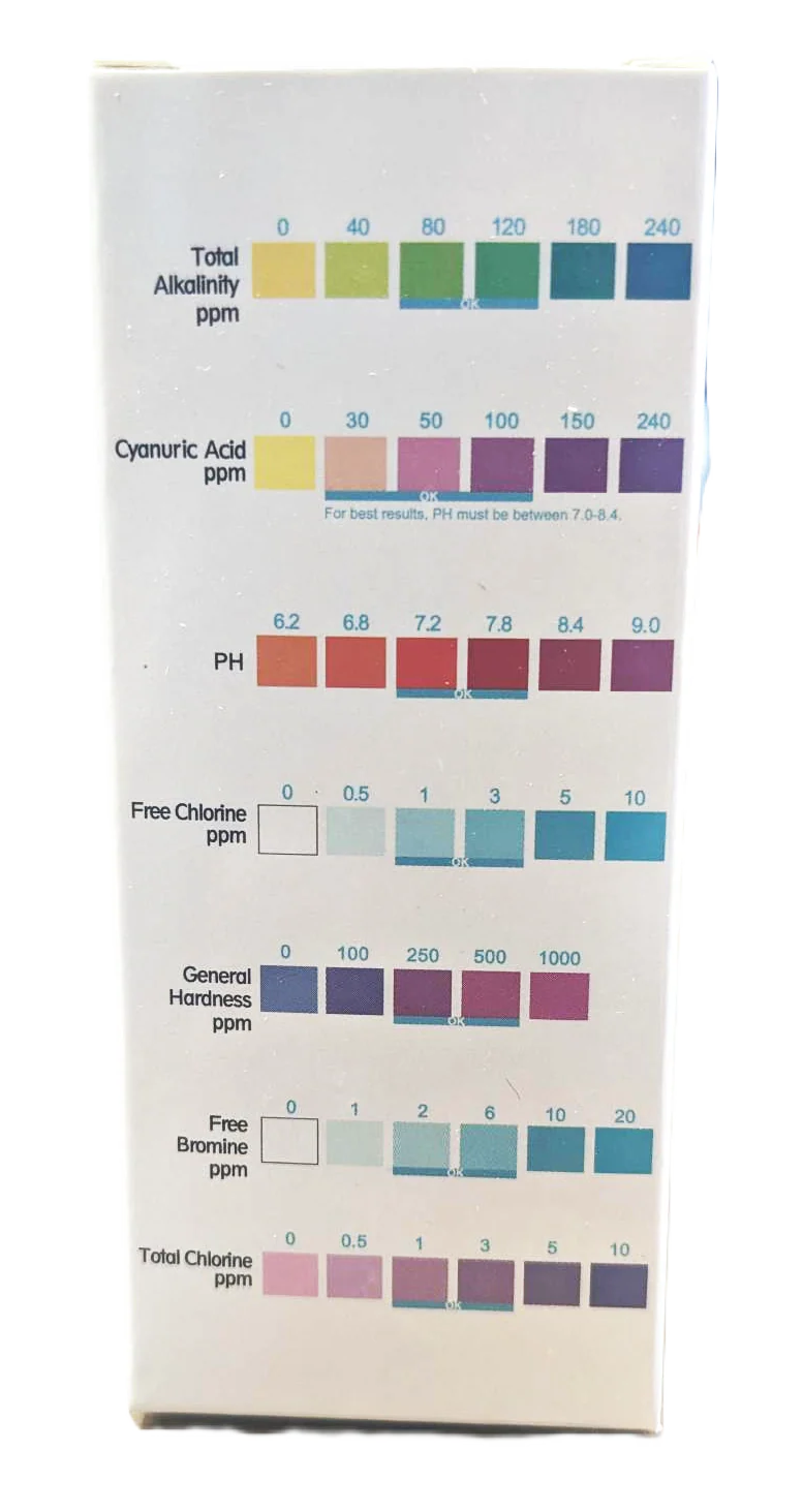 Pool & Spa Hot Tub Test Strips - 7 in 1 Pool & Spa Test Strips - Image 2