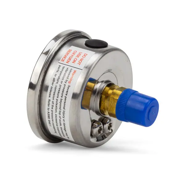 Newline Pressure Gauge - Centre Back Liquid Filled - Image 3